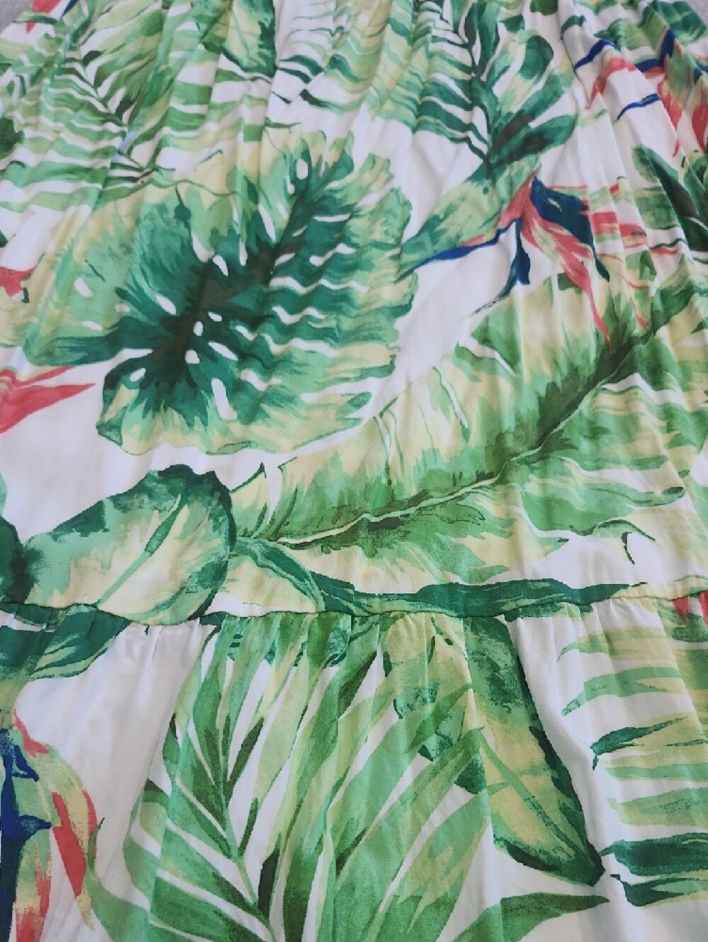 The Children's Place Green & White Tropical Leaf Maxi Dress - Picture 2 of 6
